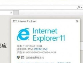 Win10IE浏览器闪退解决办法（轻松解决Win10IE浏览器闪退问题）