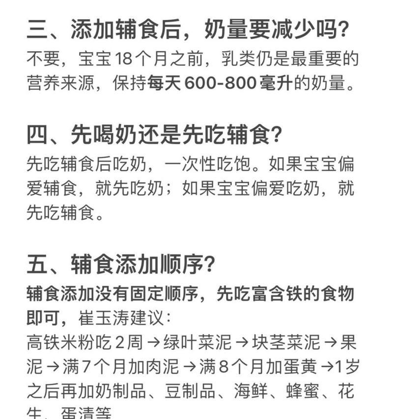 宝宝什么时候开始添加辅食最合适？推荐时间表和常见问题解答？  第1张